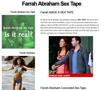 farrah abraham sex tape